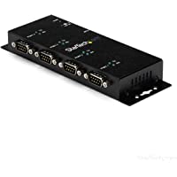 Los mejores  - StarTech.com ICUSB2324I - Adaptador Industrial USB a 4 Puertos Serie RS232 con retención COM Serial DB9- Montaje en…